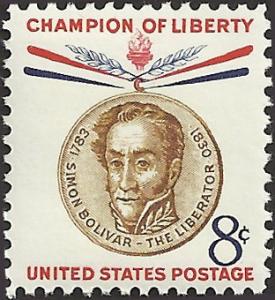 # 1111 MINT NEVER HINGED SIMON BOLIVAR