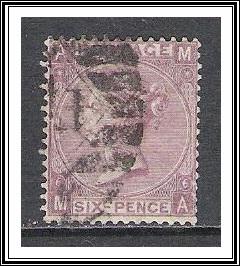 Great Britain #45a (MA) Queen Victoria Pl 6 Used