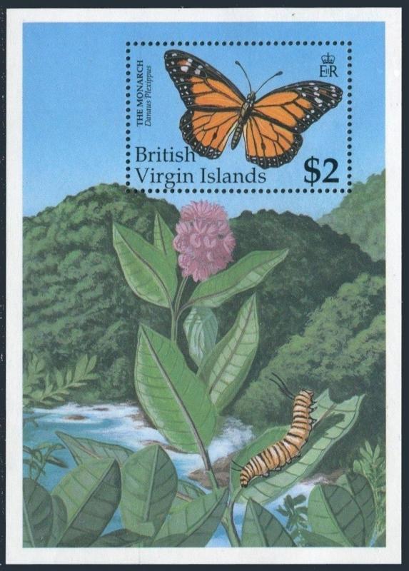 Br Virgin Isls 711-718,719-720,MNH.Michel 729-735,Bl.67-68. Butterflies 1991.