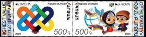 Armenia Mountain Karabakh 2023 Europa CEPT Peace set of 2 perforated stamps MNH