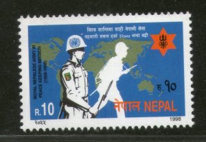 Nepal 1998 Peace Keeping Mission of Royal Nepalese Army Military Sc 636 MNH #784