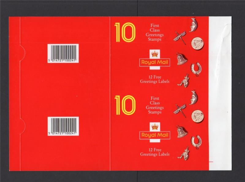 UNCUT PAIR OF GREETINGS BARCODE BOOKLET COVERS