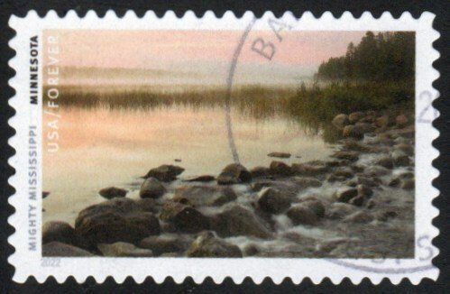 SC# 5698a - (58c) - Mighty Mississippi: Minnesota 1 of 10 USED Single Off Paper