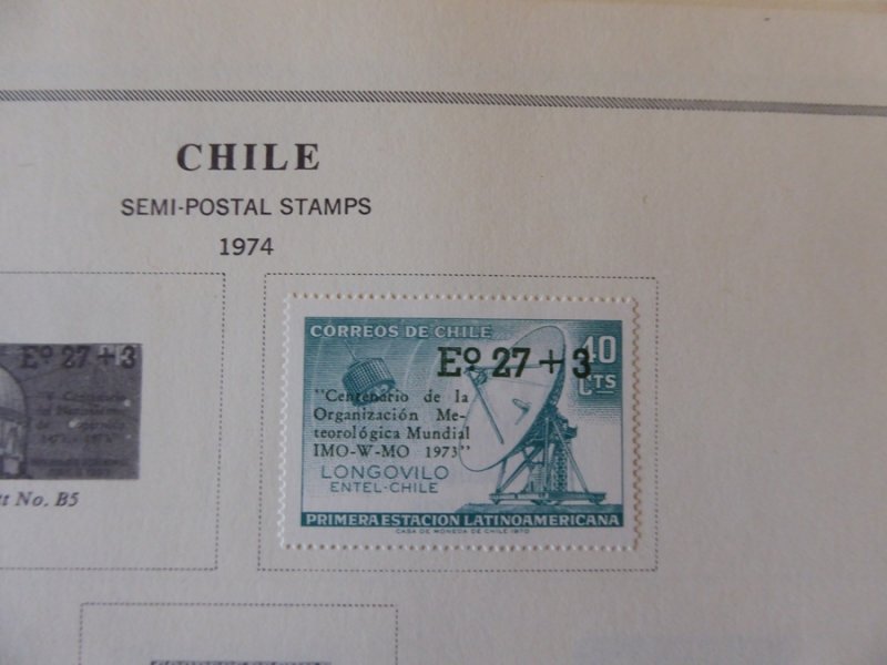 Chile 1949-1980 Mint/Used Stamp Collection on Album Pages