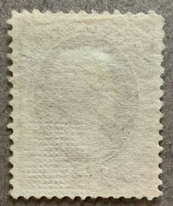 US Scott#135 XF 1870 H grill banknote, Unused with wide, even margins. Sound