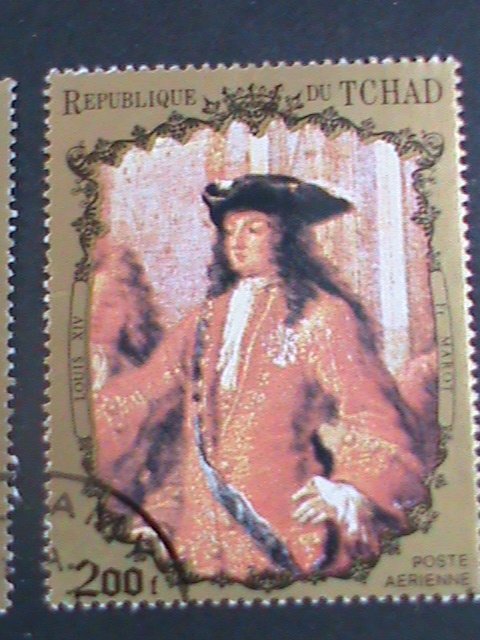 ​Chad Stamp: 1971-3-SC#232A//233J- Portraits of French Royalty CTO Stamp set#2