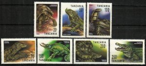 Tanzania Stamp 1128-1134  - Snakes, lizards and turtles