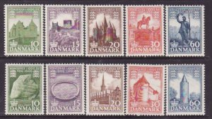 Denmark-Sc#342-51-unused NH set-10000th anniveersary of the Kingdom of Denmark-