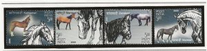 Thematic Stamps Animals - India 2009 Horses set of 4 MNH