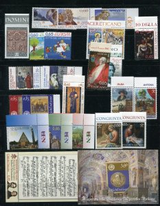 Vatican City 1434-1461a, B5 With Sheets and Booklets all MNH 2010 Year Set