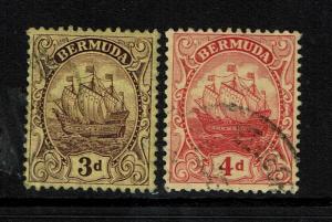 Bermuda SG# 49 and 49a, Used - S5157