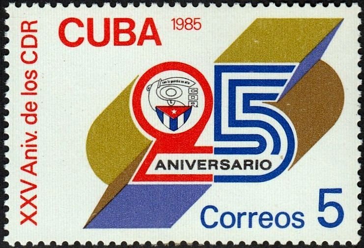 CUBA Sc# 2810  REVOLUTIONARY DEFENSE COMMITTEE  1985 MNH mint