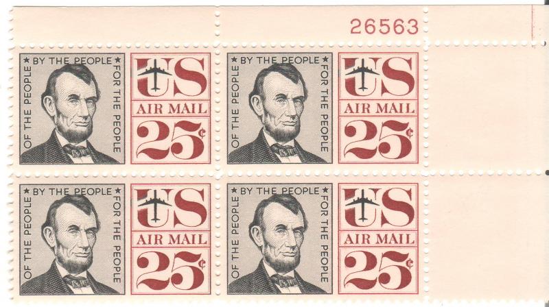 C59: Abraham Lincoln - Plate Block - MNH - 26563-UR