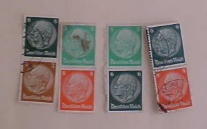 GERMAN STAMPS USED SE-TENANT  4 DIFF.  PAIRS