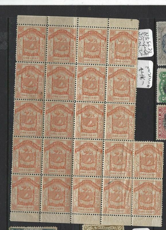 NORTH BORNEO (P1303B) 1C ARMS, LION SG 23  TRANSFER A BL OF 22  MOG/MNH