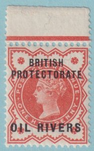 NIGER COAST PROTECTORATE 1 MINT NEVER HINGED OG** NO FAULTS VERY FINE! FOF