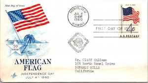 FDC 1960 SC #1153 Artcraft Cachet - Honolulu, Hi  - Single - J1052