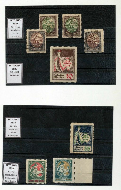 LATVIA Early M&U (Appx 65 Items) NT 9938