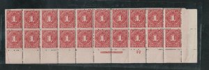 USA #J31 Mint Fine - Very Fine Plate Block Of Twenty - Rare