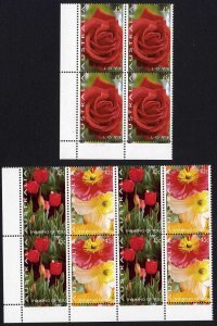 Australia SG1445-7 Flower photographs by Laraine Fonseca set in U/M blocks