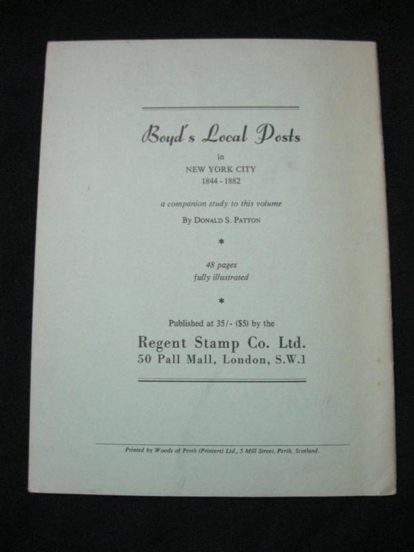 THE LOCAL POSTS IN BROOKLYN, N.Y. 1844 - 1882 by DONALD S PATTON