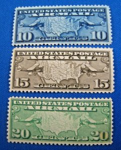 UNITED STATES 1926-1927  -  SCOTT #C7-C9      MNH       (U32)