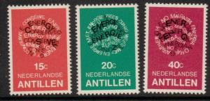 NETHERLANDS ANTILLES SG672/4 1978 ENERGY CONSERVATION MNH