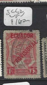 ECUADOR (P1702B)  A/M  SC C2 GOOD STAMP ALAS A PULLED PERF AT TOP, CHEAP  VFU