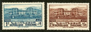 Syria Scott 276-77 Unused HOG - 1940 Hotel at Bloudan - SCV $2.50