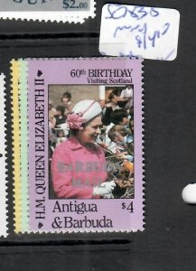 BARBUDA (P2808B)  QEII BIRTHDAY    SC 783-5    MNH 