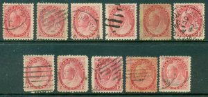 CANADA SCOTT # 77, USED, FINE, 11 STAMPS, GREAT PRICE!