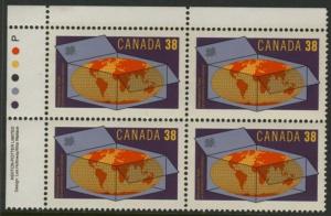 Canada 1251 TL Plate Block MNH Map, International Trade