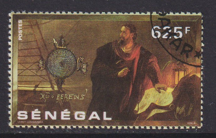 Senegal   #938 cancelled 1991  Columbus at chart table 625fr