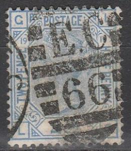 Great Britain #68 Plate 19 F-VF Used CV $65.00  (A2990)