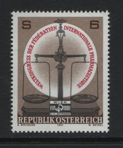 Austria  #1185  MNH 1981  pharmaceutical federation