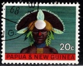 Papua New Guinea - #255 Western Highlands District Headdress - Used