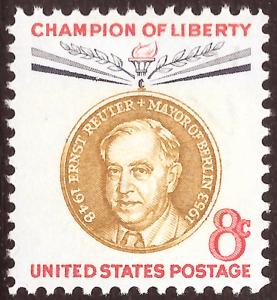 Scott 1137   8¢ Reuter MNH single