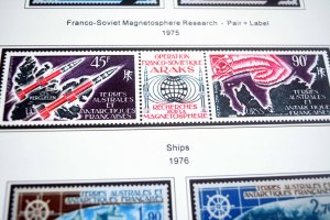 COLOR PRINTED TAAF: FRENCH ANTARCTICA 1955-2010 STAMP ALBUM PAGES (104 il.pages)