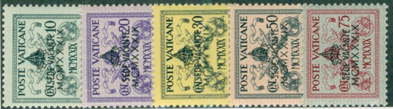 Vatican NH PRORATED FOR NH 62-3,65-7 NH SHORT SET CV $20.50 BIN $8.00