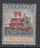 Barbados - 1907 1p on 2p  inverted  surcharge - MLH  (9429)