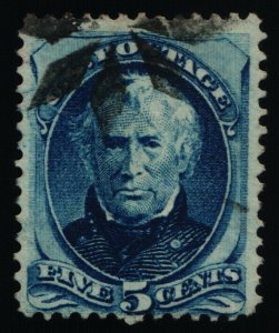 Scott #179 F/VF - 5c Blue - Taylor - Used - 1875