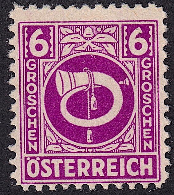 Austria - 1945 - Scott #4N5 - MH - Post Horn - A.M.G. Issue