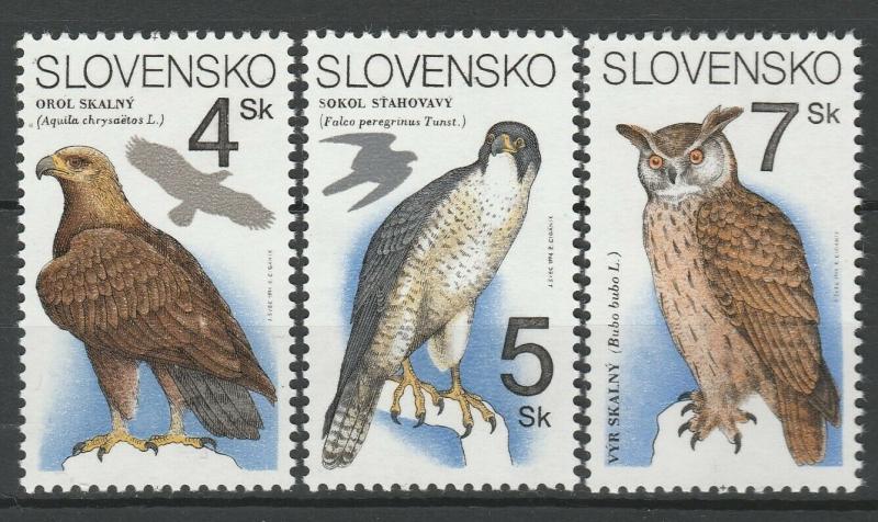 Slovakia 1994 Birds 3 MNH stamps