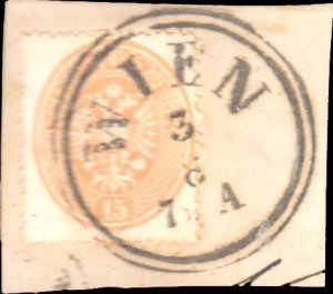 Austria Scott 26 Used on piece.