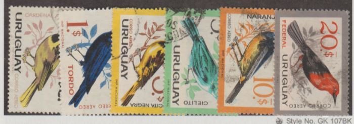 Uruguay Scott #C258-C263 Stamps - Used Set