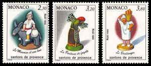 Monaco 1990 Scott #1737-1739 Mint Never Hinged