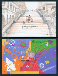 Macao 16 MNH Different  S/S's from 1999-2000,  968//1027  SCV $45.75.