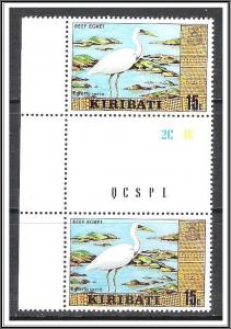 Kiribati #333a Cultural & Scenic Views Gutter Pair MNH