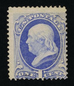 VERY AFFORDABLE GENUINE SCOTT #145 MINT OG LH 1870 NBNC 1¢ ULTRAMARINE #11382