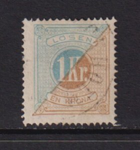 Sweden - #J11 used, cat. $ 75.00